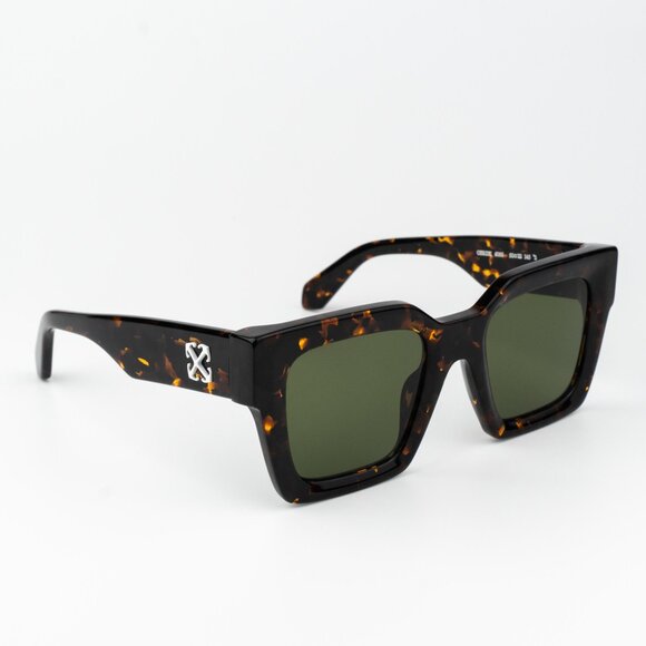 Off-White JACKSON Women Sunglasses Havana Green  Square OERI13I JACKSON 6055 - Picture 6 of 13